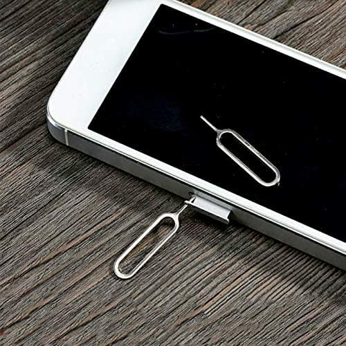 AYWFEY 4 Pcs SIM Card Removal Openning Tool Tray Eject Pins Needle Opener Ejector Compatible with All iPhone iPad HTC Samsung Galaxy Cell Phone Smartphone Watchchain Link Remover — view 4