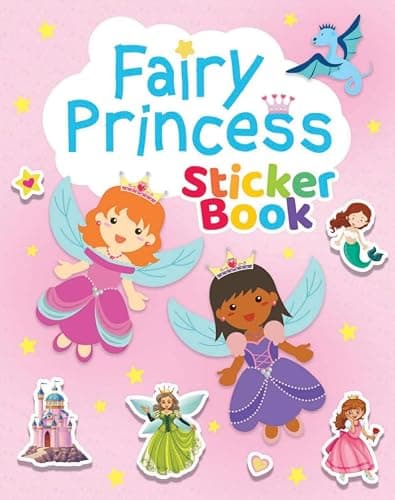 Anila's Fairy Princess Activity Pack with Colouring Books, Sticker book, Stationery Set, Colouring Pencils & 100 Reusable Stickers.(Perfect for children aged 3-8). — view 6