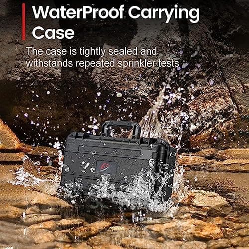 Hard Handheld Case for ASUS ROG ALLY X/ROG ALLY can Hold Console, Power Adapter, Charging Cable, Protective Travel Case Waterproof Shockproof Hard Shell Storage Bag for ROG Ally Accessories — view 6