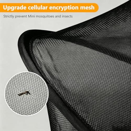 Fine Mesh Cot Mosquito Net with Zipper for Kids Travel Crib, 60×105CM — view 5