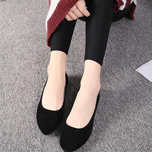 Women's Slip On Flat Walking Ballerina Shoes Casual Work Office Comfortable Cute Shoes Ladies Flat Pumps UK Size Slip On Loafers Ballet Ballerina Dolly Shoes Black, 7 UK — view 2