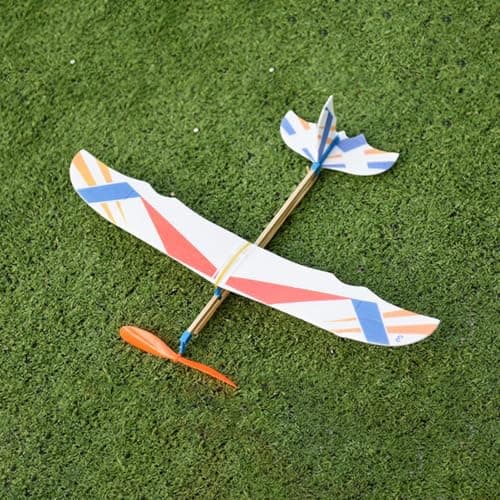 Rubber Band Airplane - Foam Hand Launch Glider Plane Toy For Kids — view 4