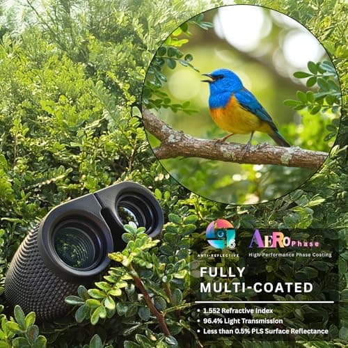 Hontry 10x25 Compact Binoculars for Adults and Kids Bird Watching — view 2