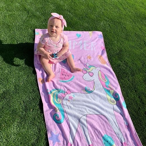 Catherine Lansfield Summer Unicorn 76 x 160 cm Beach Towel Multi — view 2