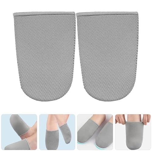 FRCOLOR Neoprene Toe Warmers Half Toe Sleeve Pair Windproof Splashproof Thermal Protection Foot Warmers for Cycling Running Outdoor Winter Activities Size S/m Grey — view 2