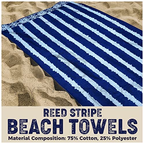 GC GAVENO CAVAILIA 1 Pk Striped 500 GSM Beach Towels Large, 100X180cm — view 2
