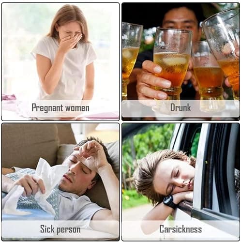 20Pack Vomit Bags Disposable Barf Bags,1000ml High Density Emesis Bags with Snap,Perfect for Morning Sickness,Kids,Pregnant Woman,Car Motion Sickness，Airsick (Light Blue) — view 6