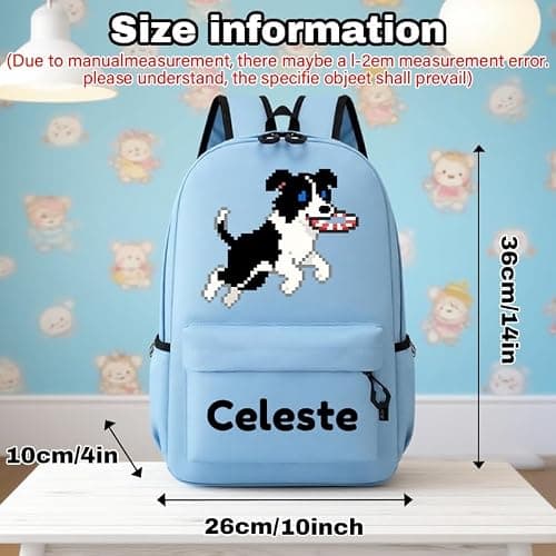 Personalised Children's Backpack, Custom Kids Backpack with Name-Black — view 3