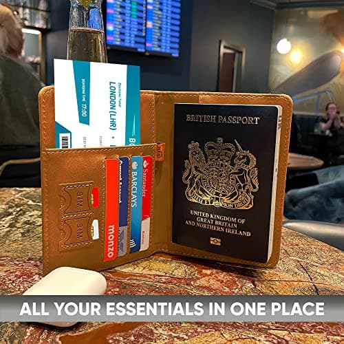 REPEAK RFID Passport Wallet – British Passport Cover with Card Slots — view 3