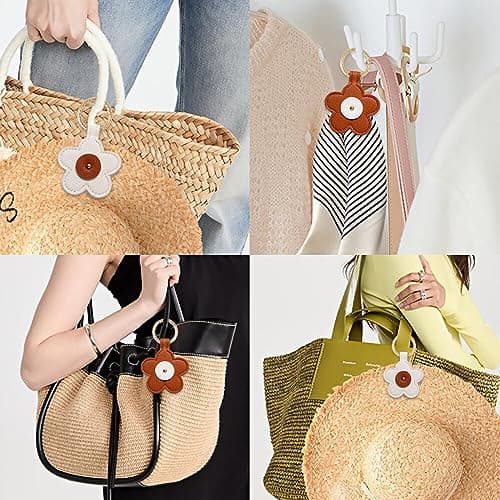 EACHPT Hat Clip for Bag Travel, Strong Magnetic Hat Cip 2Pcs for Travel Handbag Backpack Luggage Womens Travel Accessory, Hat Clip for Hanging Sun Hat Baseball Cap Sunglasses Car Key (F) — view 6