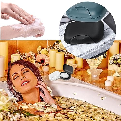 2Pcs Travel Soap Case Soap Bar Travel Dish with Lid Waterproof Leakproof Box Container Holder Closable Holder Portable Dish for Shower — view 6