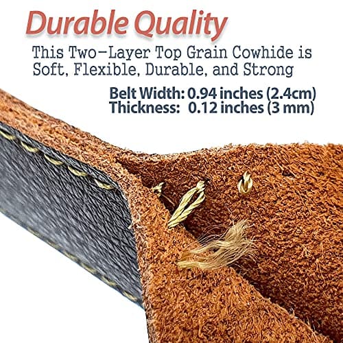 PortableAnd Genuine Leather, Outdoor Picnic Blanket Carry Strap for Camping, Festivals, Picnics, Motorcycle Bedroll Straps (Natural Brown) — view 3