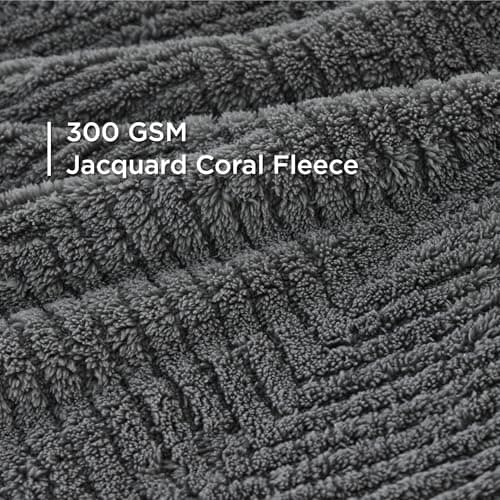 Bedsure Small Dog Blankets Washable - 80x60cm Soft Fluffy Puppy Blanket for Small Dogs, Cosy Calming Cat Blanket for Indoor Cats, Fleece Dog Bed Blankets, Pet throws for Sofa, Dark Grey — view 3