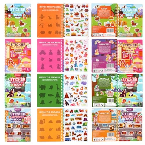 BuyCard 4 Pack Reusable Sticker Book for 2 3 4 Year Olds — view 3