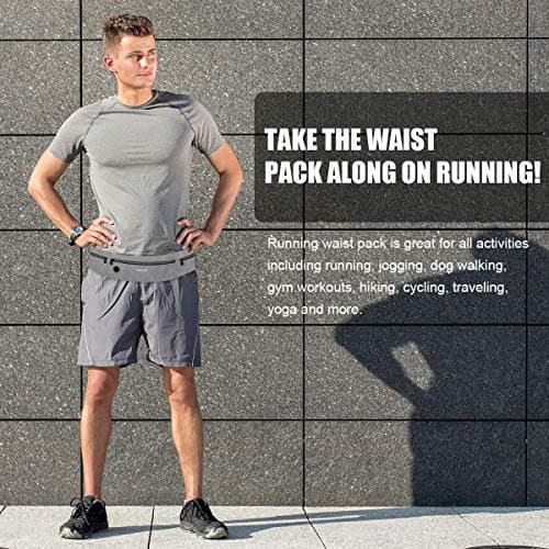 HAISSKY Running Belt, Lightweight Fitness Waist Pack, up to 6.9" — view 6