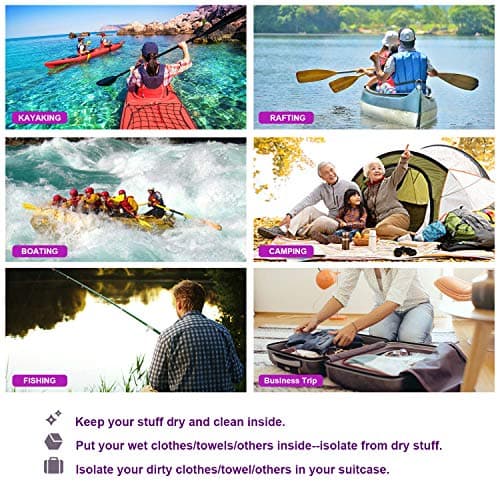 ioutdoor Boat Dry Bags 2L/5L/10L/20L/40L/70L Waterproof Dry Sack(Purple 2L) — view 6