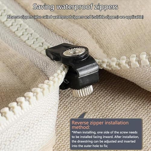 RUDFUZ Zipper Repair Kit Universal Zipper Repair Kit Adjustable Zipper For Wetsuits Luggage Bags Backpack Zipper Replacement Repair Kit Instant Zipper Fix Removable Suitcase Zipper Head — view 4
