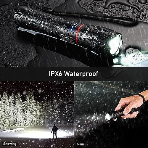 Blukar LED Torch Rechargeable,[2 Pack] Super Bright Flashlight with 5 Modes — view 6