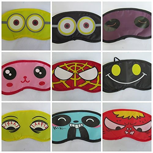 Fat-catz-copy-catz Quality kids adults novelty eye sleeping travel mask cover shade (yellow tired eyes) — view 2