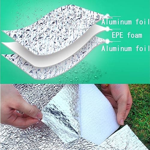 Aluminum Foam sleeping mat for camping insulating mat thermal Blanket — view 3