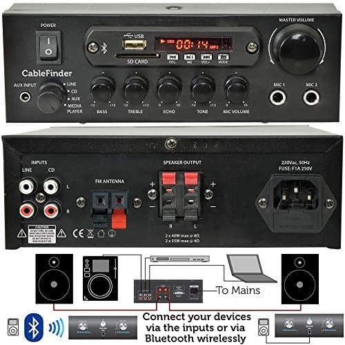 Loops Outdoor Bluetooth Speaker Kit 4x Black Karaoke Stereo Amp Garden BBQ Parties — view 3