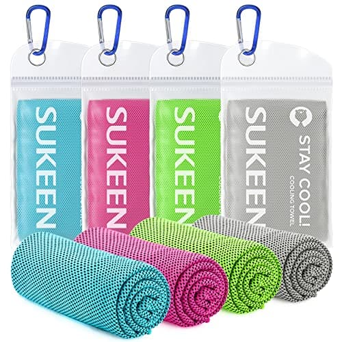 Sukeen Cooling Towel, 40"x12" Cooling Towels for Neck, Soft Breathable Sweat Gym Towel, Stay Cool Ice Cold Towels for Sport Workout Yoga Golf Running Camping