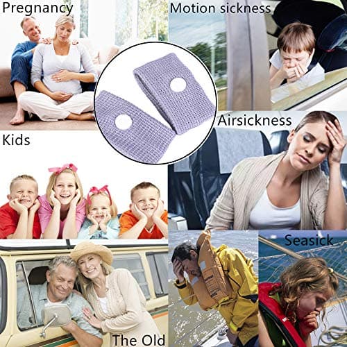 Anti Nausea Travel Sickness Wristbands, 2 Pairs Motion Sickness Bands — view 6