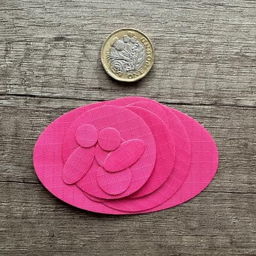 Stick-On Repair Patches for Jackets, Tents, 11 Pcs, Waterproof, Dark Pink — view 6