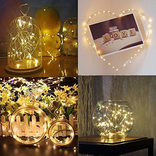 BXROIU 6Pack Fairy Lights Battery Operated, Warm White, 2M 20LEDs, — view 4
