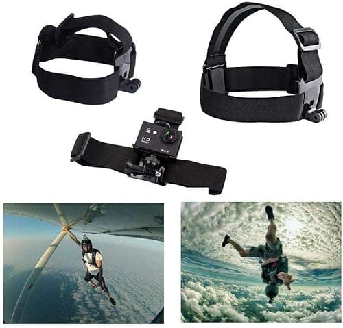 Navitech 18 in 1 Action Camera Accessories Combo Kit with EVA Case Compatible With ACTIVEON CX Gold Action Camera (Black Gold) — view 4