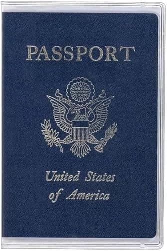 MAHAVIMOKSA Plastic Passport Holder Protector with Card Covers, Clear & Translucent - 12 Packs, Classic — view 5