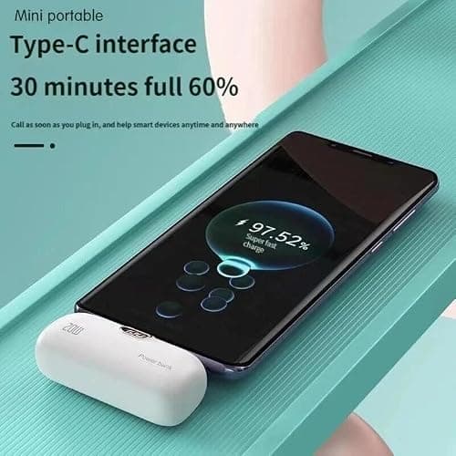 Mini Portable Charger for iPhone 17/16/15 Series,Upgraded 5000mAh PD Fast Charging USB-C Power Bank,Travel Pocket Size Portable Phone Charger for iPhone17/17Pro/17Pro Max/Air/16/15/14/13/12/11/X — view 4