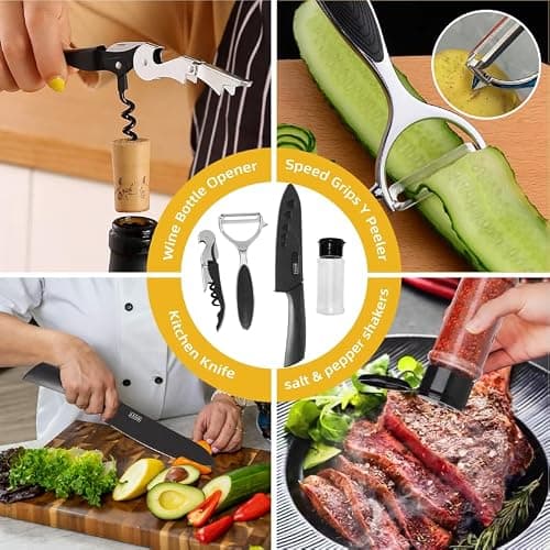 Lelezia Camping Essentials Accessories, 11 Pcs Cooking Utensils Set, Camping Utensils Set, Lightweight Portable Camping Gear Equipment for Car Kitchen Caravan Outdoor Hiking Picnic Rv — view 3