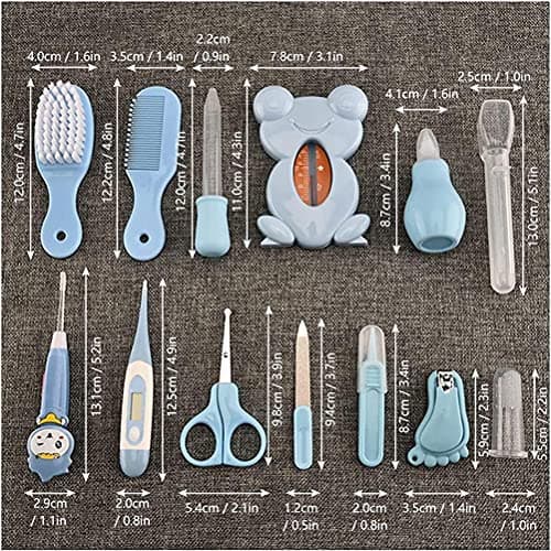 Syangkaitian 13 Pcs Baby Grooming Kit, Infant Safety Care Set,Baby Grooming kit Set Infant Baby Grooming Tools Newborn Manicure Set, Newborn Grooming Set Infant Baby Cares Kit Essential for Home Trave — view 4