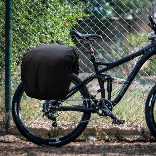 AKOOSY Cycling Bag Rain Cover for 40-50l Backpack, Black Polyester Taffeta — view 4
