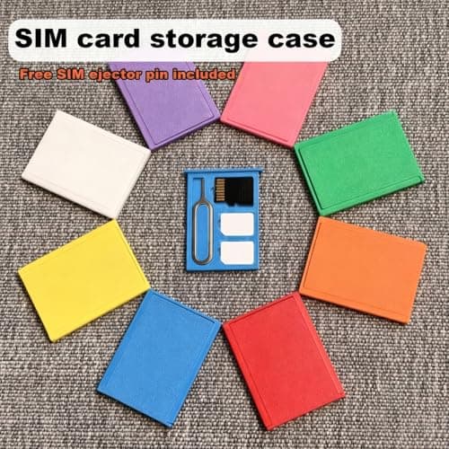 2Pcs 3D Printed One-Piece SIM Card Storage Box Multi-Slot Memory Card Holder with Pin Compact Portable Accessory Case for Travel White — view 5