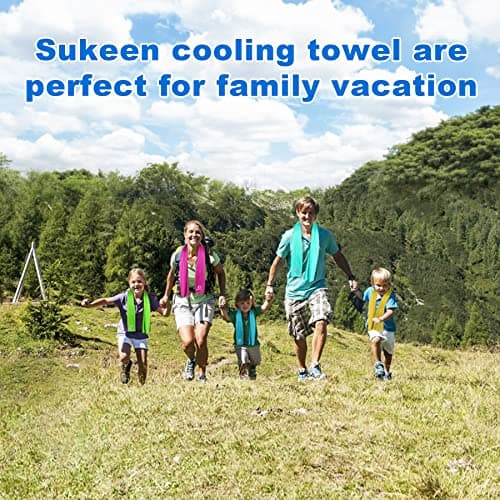 Sukkeen Cooling Towels (10 Pack) - Stay Cool & Ice Towels for Neck - 40"x12" — view 6