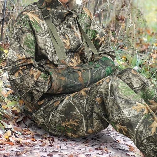 Hunting Camo Hand Muff Insulated Camo Hand Warmer Pouch Cold Weather Hunting Hands Muff Gear for Hiking Camping Outdoor Sports — view 6