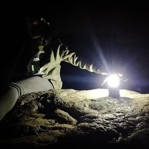 2 Pack Collapsible Outdoor LED Camping Lantern, Portable Battery Powered Light, Pop Up Lantern, Emergency Torch with Foldable Handle for Hurricane Power Cut Camping Hiking Garden Shed Car & Home — view 6