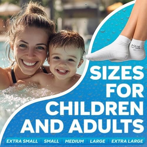 Verruca Socks for Kids Swimming, 100% Latex Swim Socks for Kids & Adults — view 5