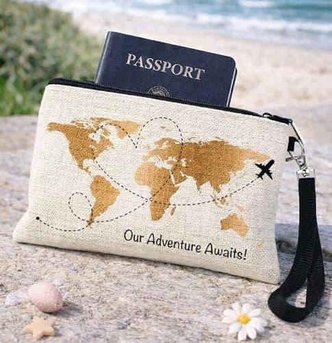 Family Passport Holder, Travel Gifts for Women and Men, Adventure Awaits — view 2