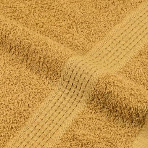 LoogCape Frogn Gold 8-Piece Towel Set 360 g/m² 100% Cotton for Bath, Sauna, Spa, Wellness, Beach, Travel, Sports, Fitness, with Practical Loop, Absorbent, Soft, Durable, Washable — view 6