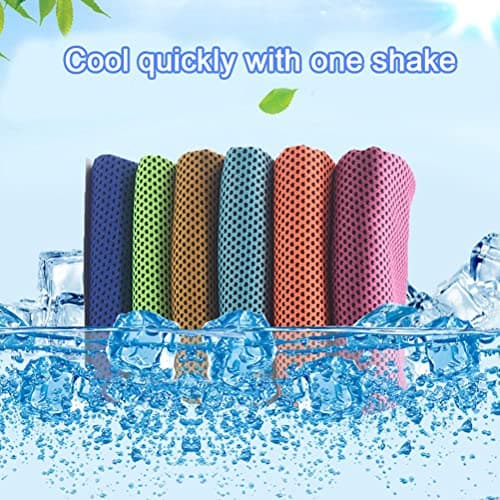 BSTCAR 8 Pack Cooling Towels 90x30 cm, Microfiber Towel Fast Drying Cool Cold Ice Towel for Yoga, Golf, Gym, Camping, Running, Workout & More Activities — view 2