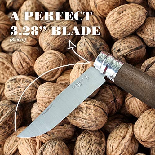 Opinel No.8 VRI Oak Handle Lock Knife - Brown — view 6