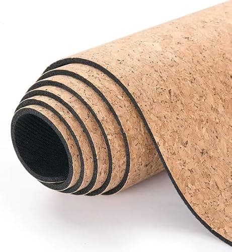 Cork Yoga & Pilates Mat – Eco-Friendly Non-Slip Cork with TPE Backing – 183x61.5cm – Includes Free Carry Strap – Lightweight & Durable – Recycled Packaging – (Design Blank) — view 6