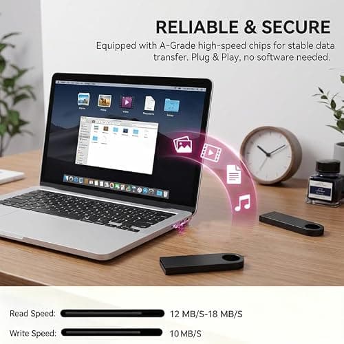 10 Pack 2GB Black Metal USB Flash Drive, Thumb Drive, USB 2.0, Waterproof — view 2