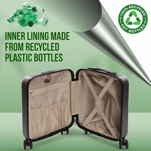 Aerolite 45x36x20 Easyjet 8 Wheel ABS Hard Shell Under Seat Cabin Suitcase — view 6