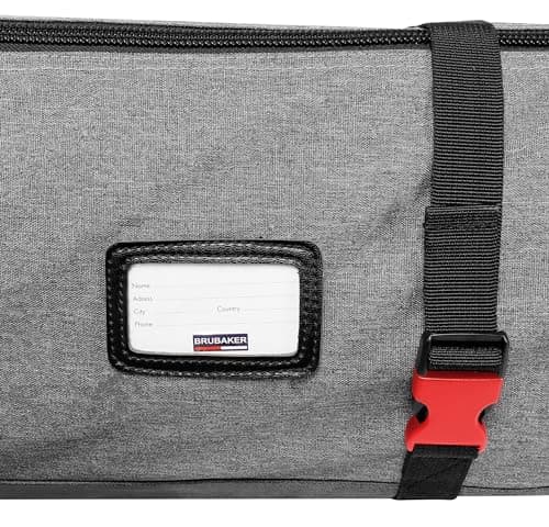 BRUBAKER 'Carver Performance' Padded Ski Bag for 1 Pair of Ski and 1 Pair of Poles Black/Grey 170 cm / 66 7/8" — view 5