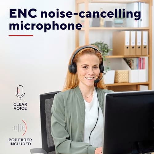 Trust Roha II On-Ear USB PC Headset with ENC Noise Cancelling Microphone — view 4