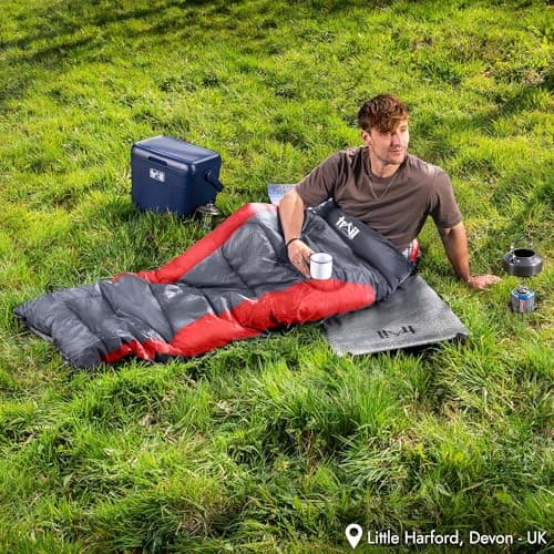 Trail Envelope Sleeping Bag With Snug Hood, Single Adult, 3 Season, Water-Resistant, Lightweight With Compact Bag, Outdoor, Camping, 250g Filling — view 2
